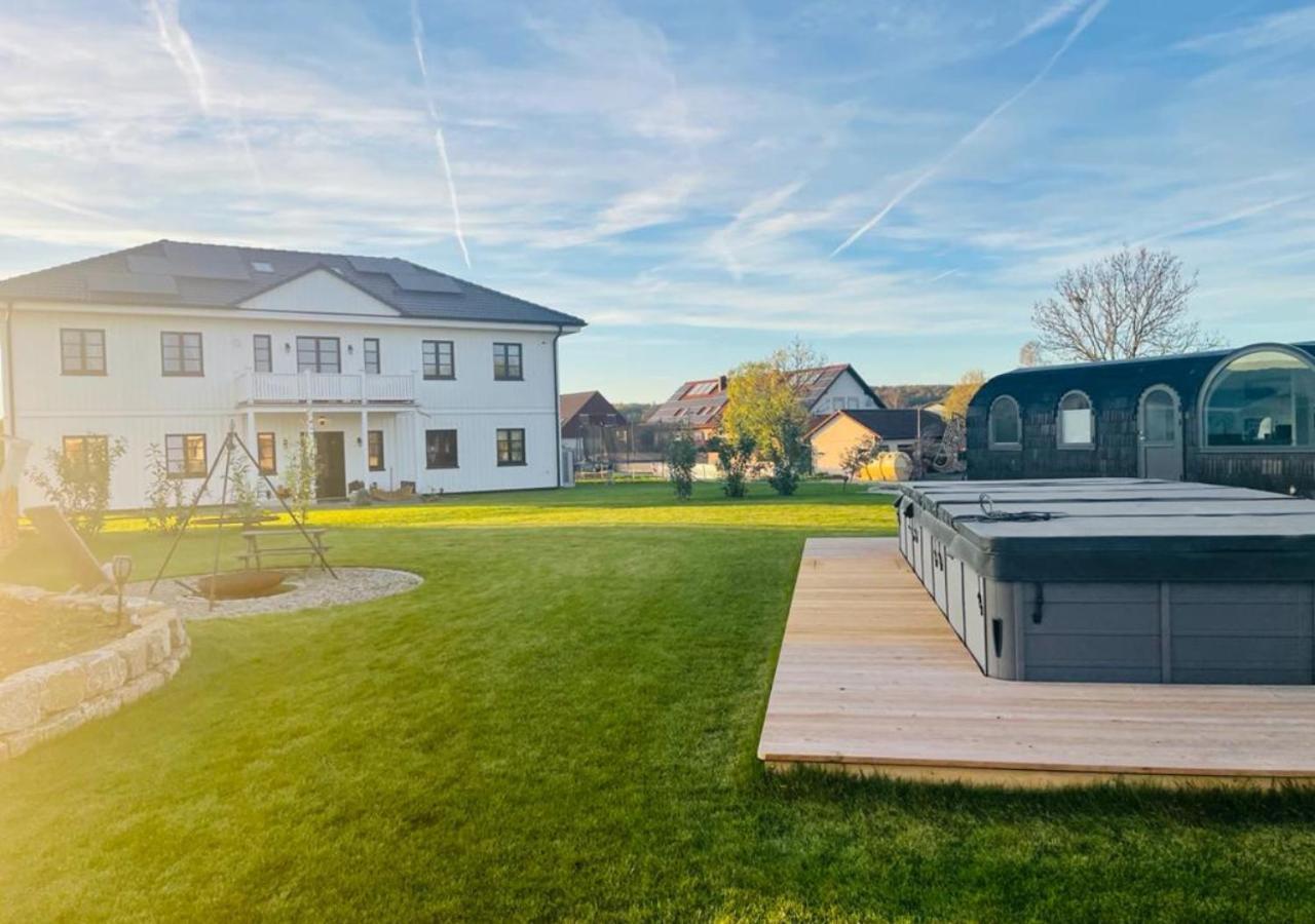 Tirolian Lodge North, Whirlpool, Sauna, Lagerfeuer Bundorf Dış mekan fotoğraf